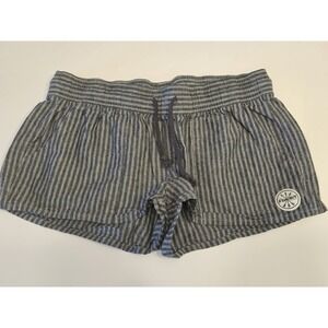 Performance Apparel Shorts Size L Striped Grey White‎ Womens Panchos